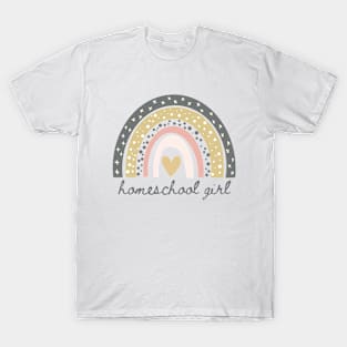 Homeschool Girl Rainbow T-Shirt